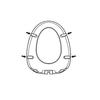 LIXIL INAX Rubber feet for regular toilet seat PK-75-19-4