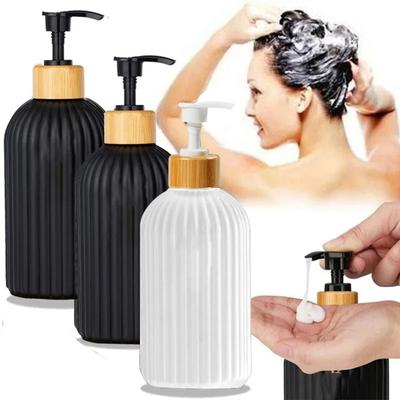 500ml Streifen Seifenspender Nachfüllbare Handseifenbehälter Flüssigseifenflasche Spülung