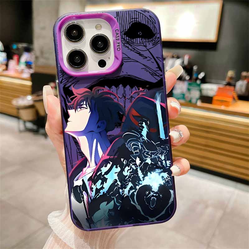 Custodia per Telefono Anime Solos Levelings per Samsung Galaxy S26 S25 S24 S23 S22 S21 S20 Note20 FE Ultra Edge Plus 4G 5G Anti Caduta Opaca