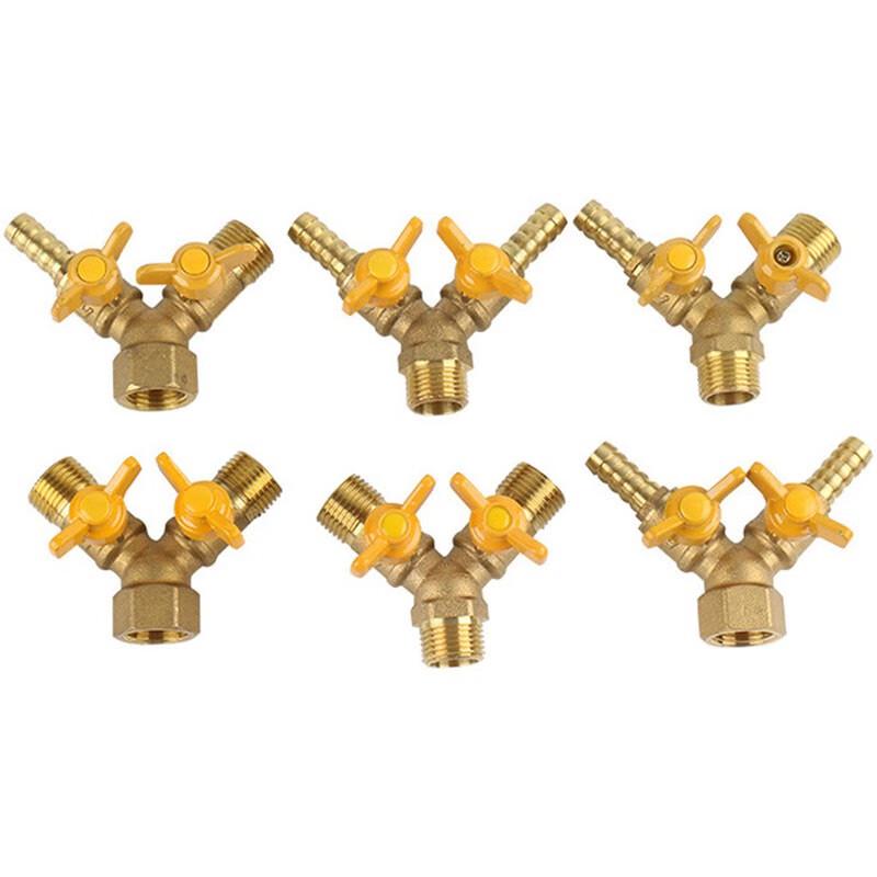 Brass Y-Type 3-Way Gas Angle Valve