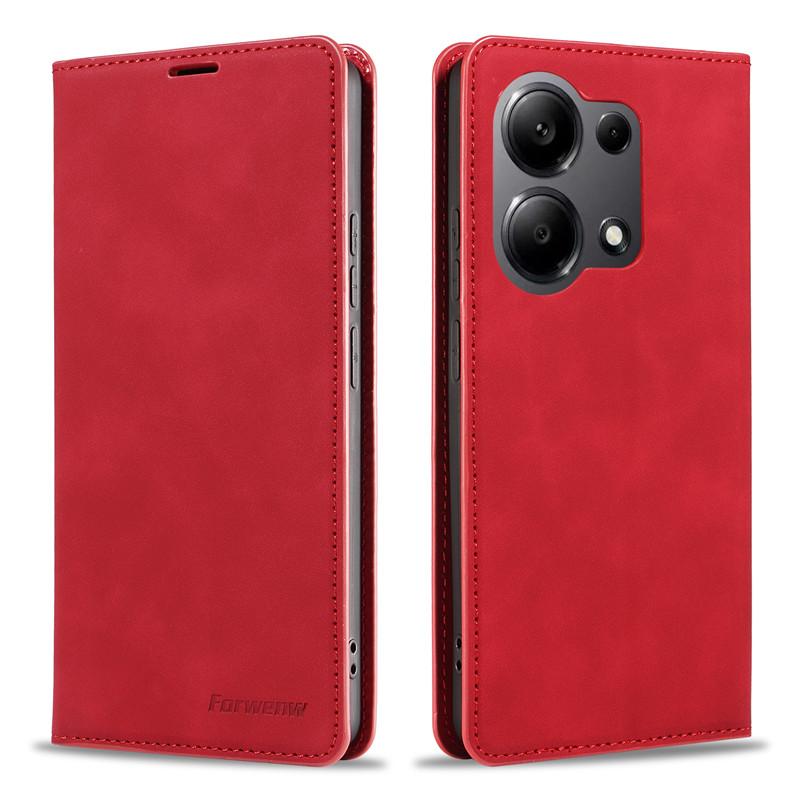 Leather Retro Wallet Flip Case For Xiaomi Poco M6 Pro 5G X6 PocoM6 C65 PocoX6 M6Pro 4G Phone Cover Magnetic Hasp Card slot 2024