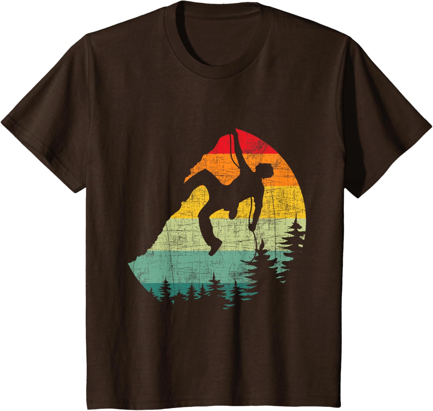 

Retro Vintage Mountain Climber - Rock Climbing Bouldering T-Shirt 4XL