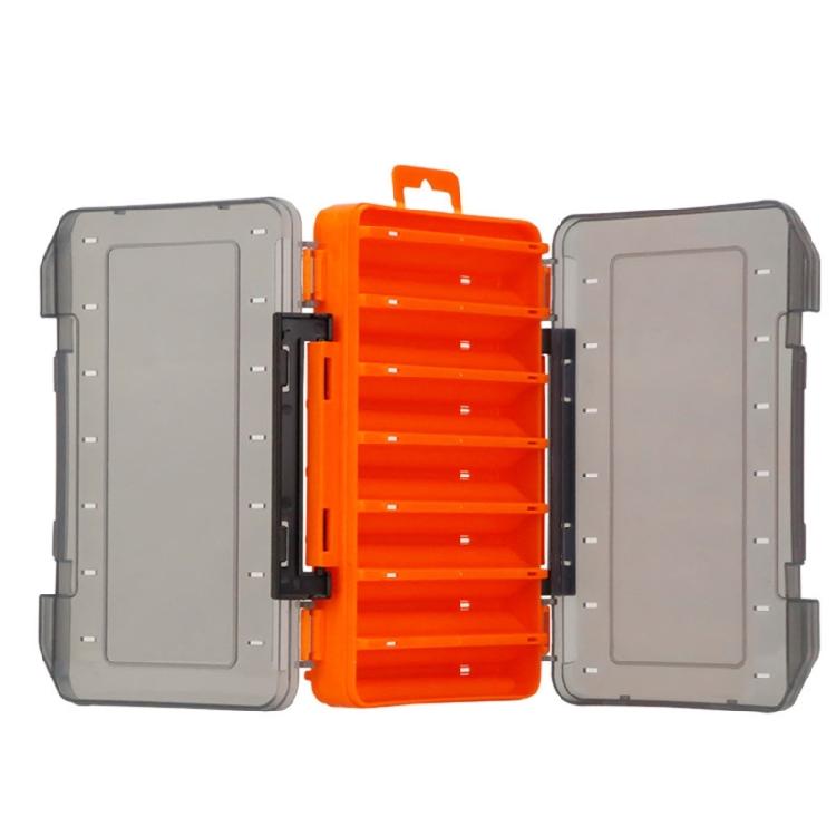 Two Sided Waterproof Fishing Box Transparent Practical Compartments Travel Storage Solution For Hook Lures And Tools