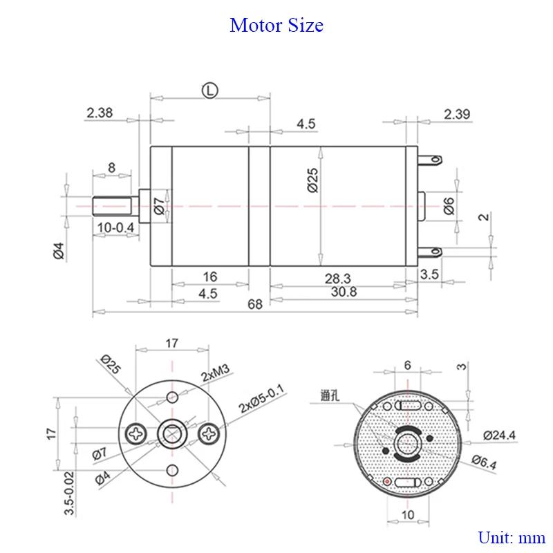 JGA25-370 DC 12V 24V 12U/min-1360U/min Getriebemotor Großes Drehmoment Hohe Leistung Schneckengetriebemotor Umkehrgetriebemotor