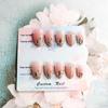 402-Glittering Stars Wearable Rhinestone Nail Art Stickers - Handmade Light Therapy False Nail Patches