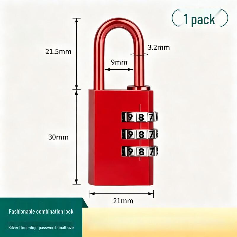 Miling Aluminum Alloy Anti-Theft Combination Padlock