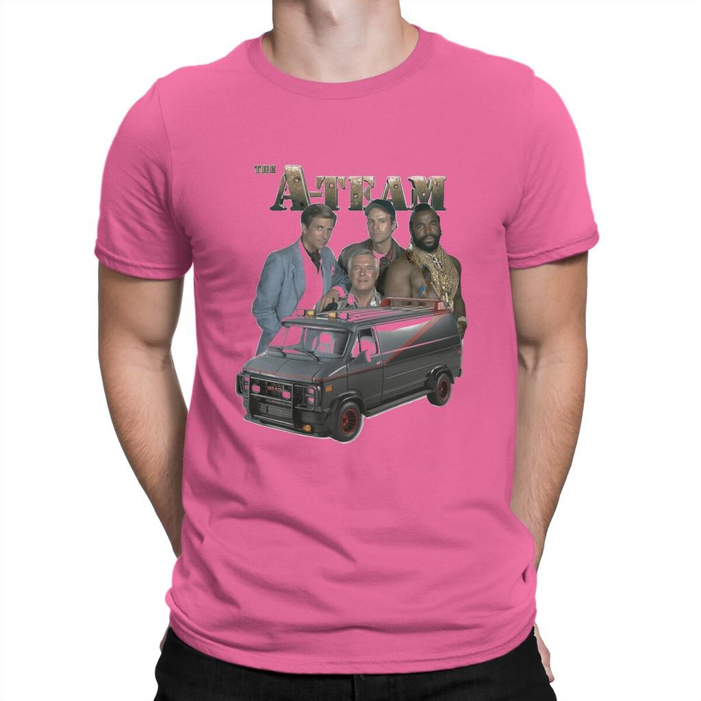 Úžasné 80. léta Dobrodružství Vintage Pánské Tričko Kulatý Výstřih Bavlněná Trička A-Team Tričko s Krátkým Rukávem Letní Oblečení