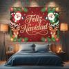 Latin Spanish Christmas party decor, "Feliz Navidad" photo backdrop, winter family banner supplies and more48