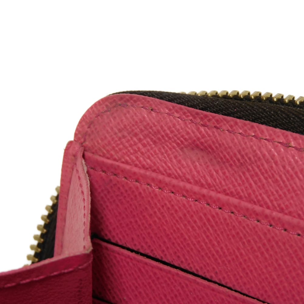 Used 12564 Zippy Wallet M60936 7940 Old Model LV Logo Flower Pink Zip Around Monogram V-Line Grenade Unisex from Japan