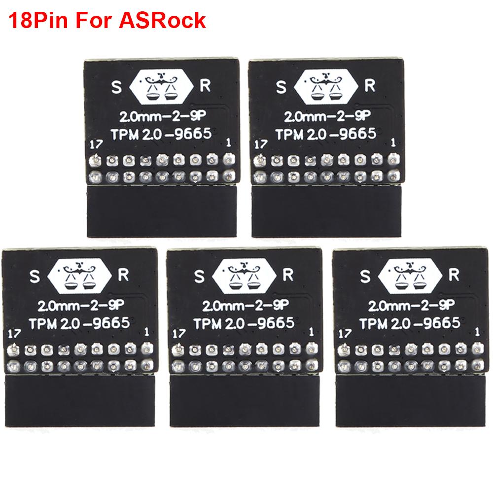 10-1PCS TPM 2.0 Encryption Security Module Board 4GB For ASUS ASRock MSI ASRock GIGABYTE LPC 14/18/20 Pin Motherboards Card