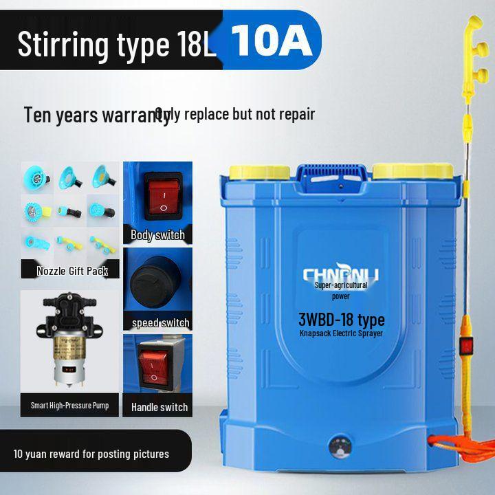 High-Pressure Rechargeable Lithium Battery Agricultural Sprayer Backpack