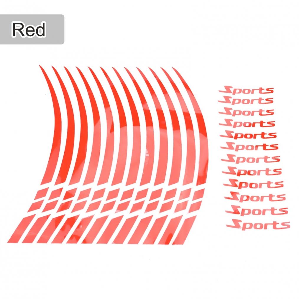 Ensure Safety and Style with Red Reflective Tape Sticker Set of 12