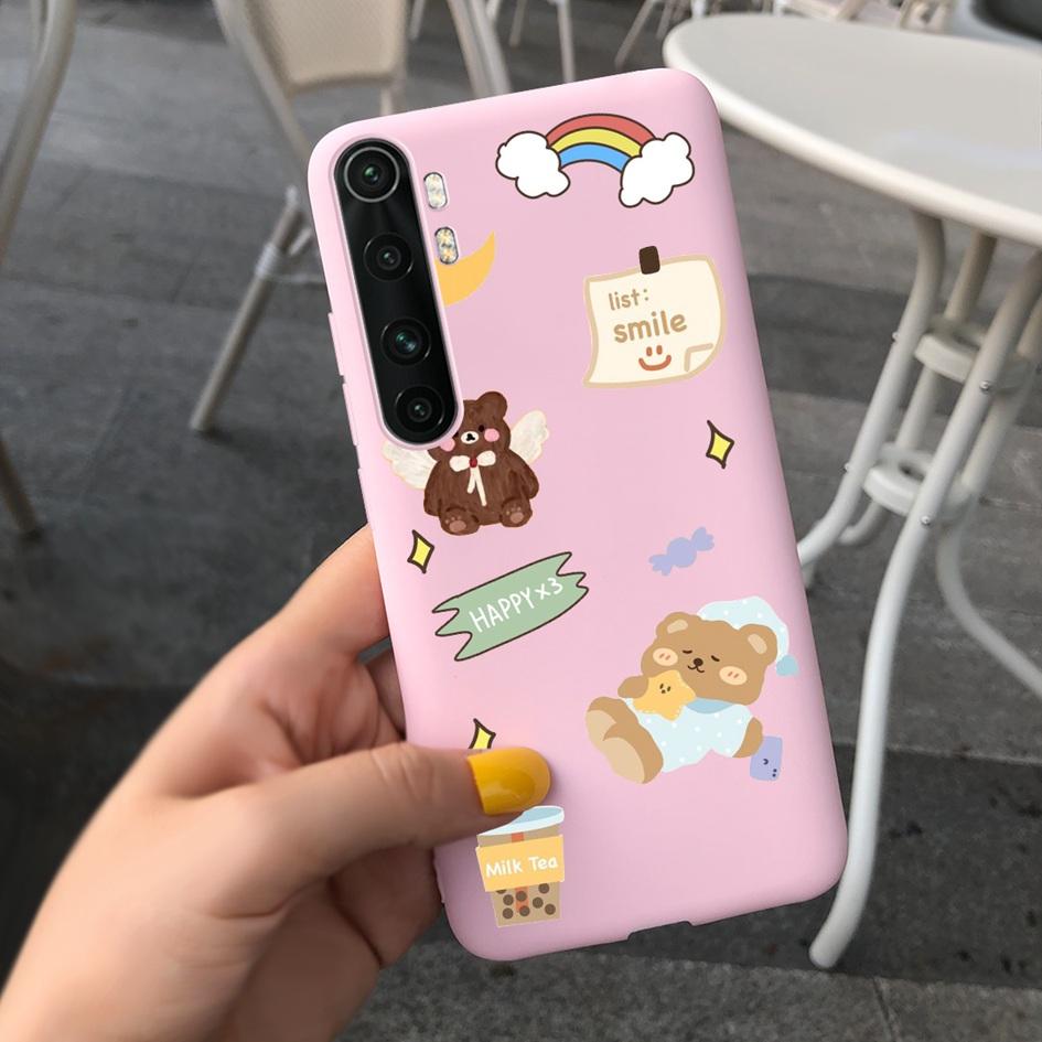 For Xiaomi Mi Note 10 Lite Case 6.47" Fashion Cute Girls Painted Soft TPU Cover For Xiaomi Note 10 Lite MiNote10 Lite Phone Case