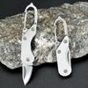 Mini High Hardness All Steel Portable Folding Knife Outdoor Camping Knives Fishing Knife Keychain Unboxing Knives
