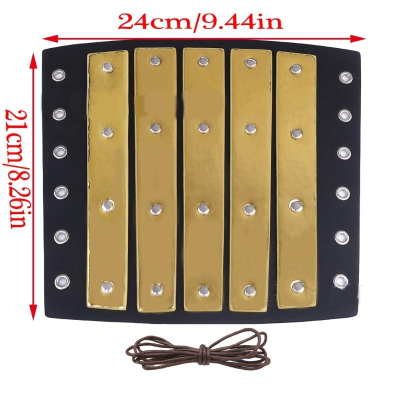 Historical Arm Guard Cosplay Arm Gauntlets Antique Armband Knight Arm Guard PU Leather Arm Bracers for Music Festival