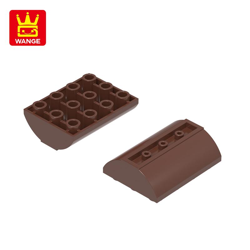 Non-Toxic 33Pcs/Lot6191W110314W12X6Curved Semicircleback 12 Holes Building Block Moc Color Accessories Compatible With Brick Diy Kits