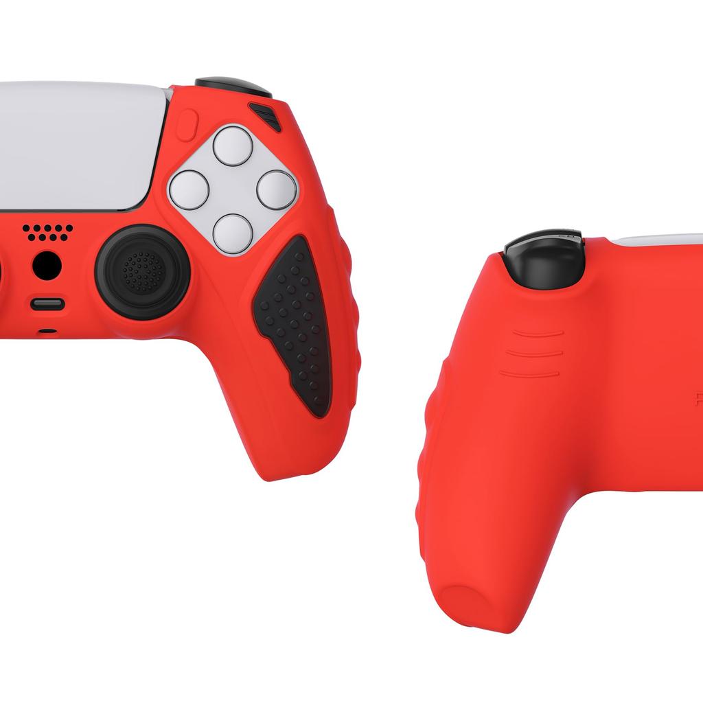 Silicone Cover for PlayVital Ps5 Controller Silicone Skin Ergonomic Soft Rubber Protective Case for Ps5 with Thumb Stick Cap or Controller, Non-slip