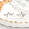 Love Electrocardiogram Stud Earrings Fashion Stud Earrings Personality Trendy Earrings Femininity Fashion Ear Jewelry