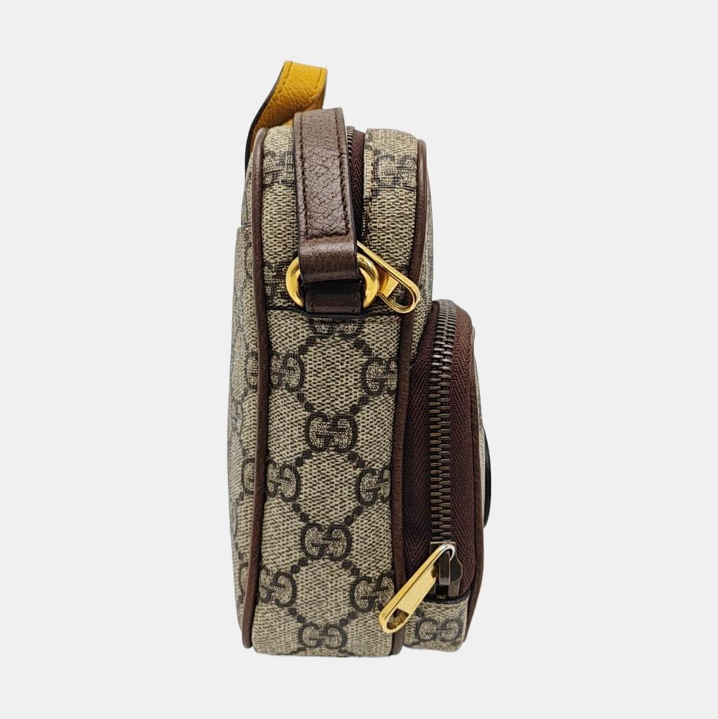[Pre-Owned] Gucci Neo Vintage GG Supreme Small Crossbody Bag 'Beige' - Very Good #1M64NZZ
