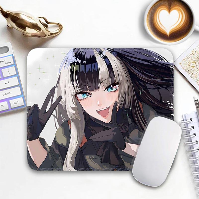 Anime Kawii Standard Mouse Pad Virtual Idol Gamer Mouse Mat J_Juufuutei Small Gaming Mousepad Travel Mouse Mat Non-Slip Mousemat