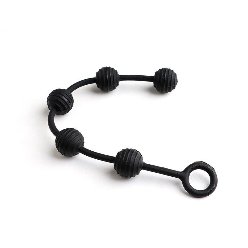 Silicone Anal Plug with Anal Bead Anus Dilator Butt Plug Vagina Anus Masturbator Stimulus Adult Sex Toys for Women Men Couples