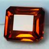Natural Orange Sapphire Loose Gemstone Emerald Cut 9 ct Fire September Birthstone for Jewelry Making
