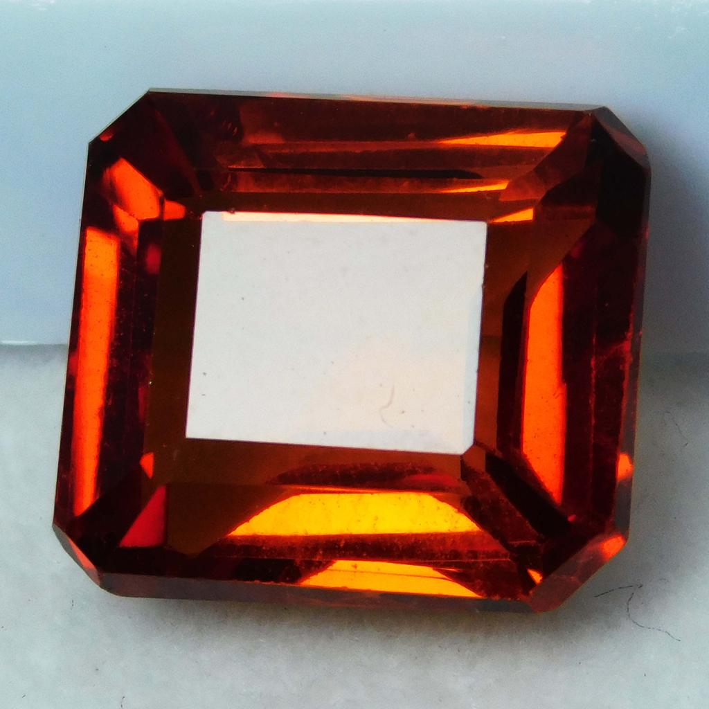 Natural Orange Sapphire Loose Gemstone Emerald Cut 9 ct Fire September Birthstone for Jewelry Making