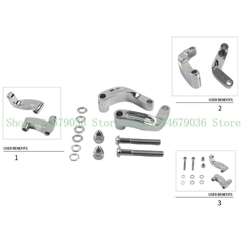 652F Suitable for Universal Motorcycle Rearview Mirror Relocation Extension Mount Bracket Riser Extend Adapter