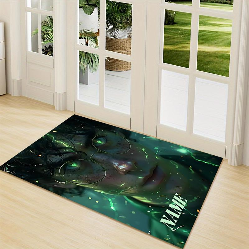 Custom Name Wizard's Ancient Wisdom Carpet Rug Customizable Soft Washable Anti-Slip Home Living Room Sofa Mats Personalized Rug. 090961