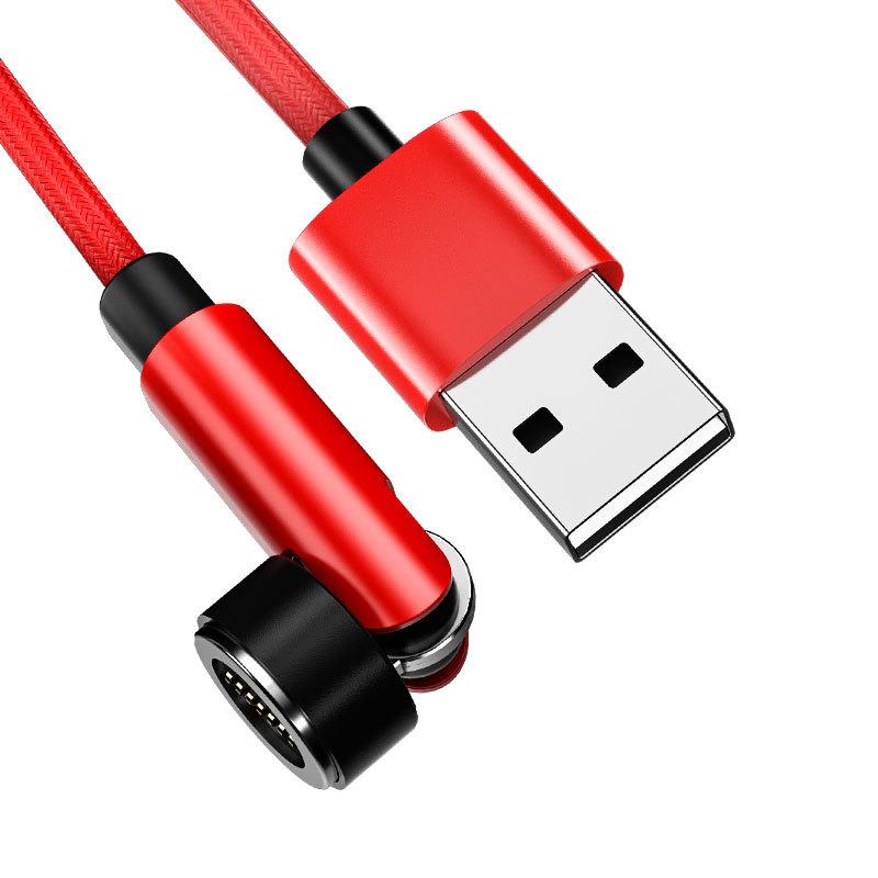 Data Cable Rotating Magnetic Type C Cable 5A Super Fast Charging Magnet USB-C Charger Data Cord For iPhone Samsung Xiaomi