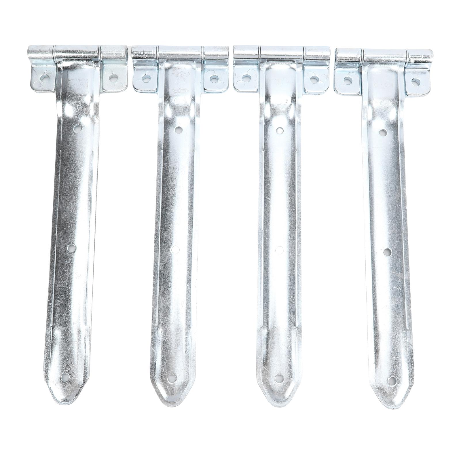 Vestidos 4Pcs 16In Trailer Door Hinge Strap Metal Side Door Enclosed Trailer Offset Bent Hinge For Cargo Utility Rv