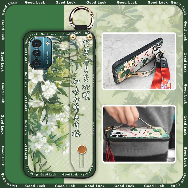 Phone Holder Silicone Phone Case For Nokia G11/G21 Protective Ring Fashion Soft Case Back Cover Durable Shockproof