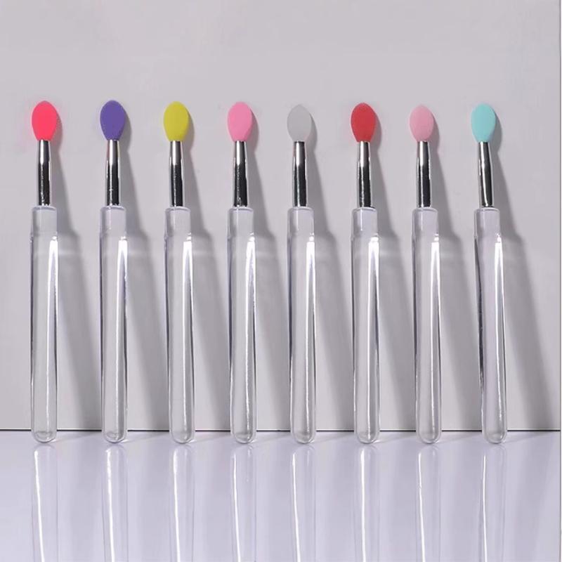 1 Pack Silicone Lip Brushes With Soft Tip Dustproof Cover For Daily Makeup Travel Lip Gloss Use