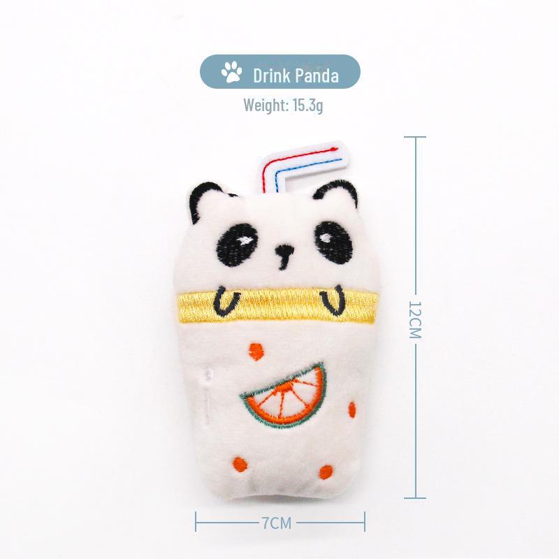 Plyšová hračka pro kočky s šantou kočičí: Samoobslužný, Odolný proti kousání a Odolný proti poškrábání.