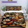 3pcs Art Mickey and Friends Design Bedding Set, Including 1 Quilt Cover and 2 Pillow Shams, Without Filling, Soft and Comfortable Home Bedroom Fa