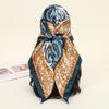 Fashion Square Silk Scarf Women Luxury Beach Satin Print Hijab Scarves Pareo Bandana Female Shawl Wrap Headband Foulard 90*90cm