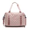 Rhombus Travel Luggage Women's Light Korean Edition Oblique Span Fitness Bag Premium Sense Large Capacity Travel Storage Bag