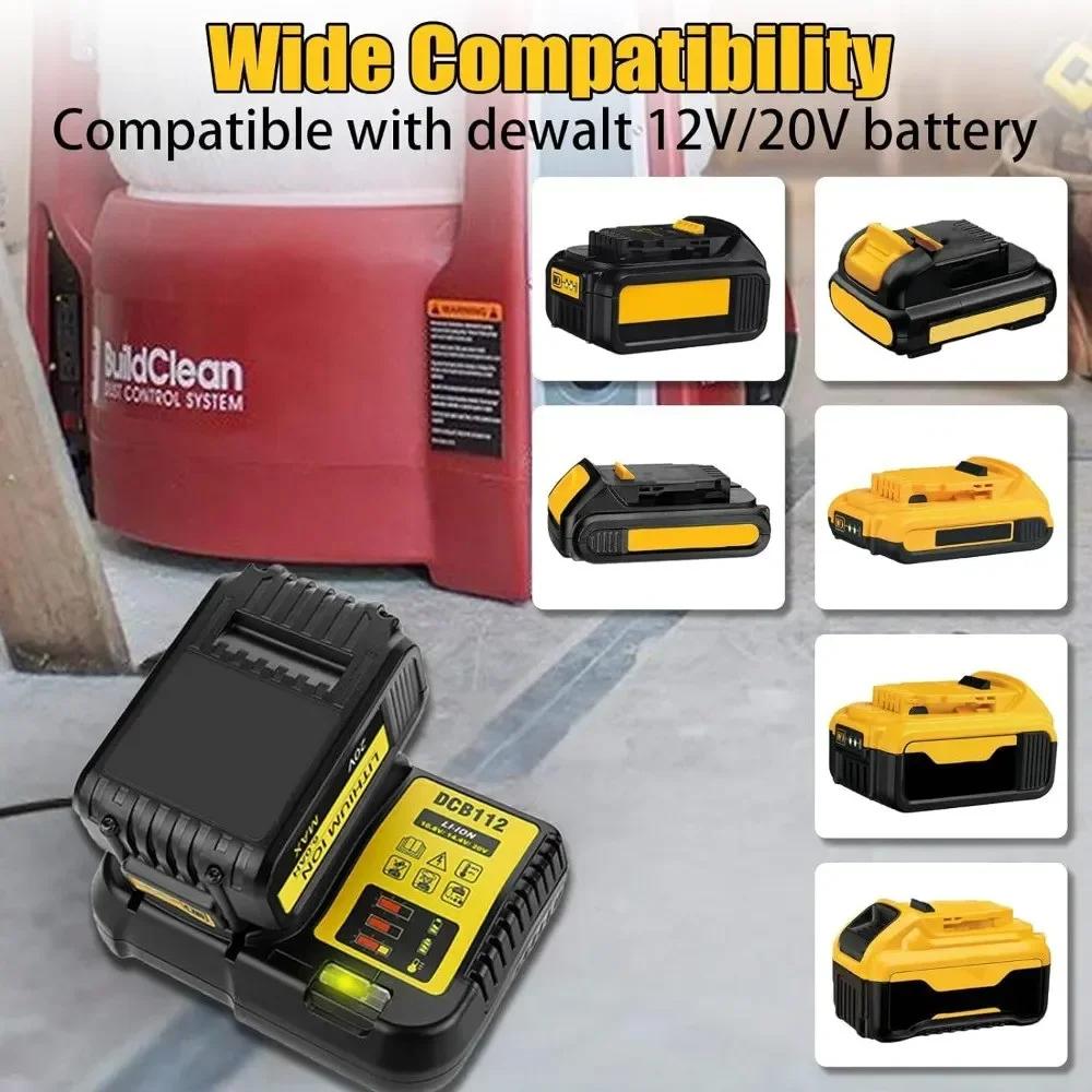 2A DCB112 Lithium Battery Charger For 10.8V 14.4V 18V 20V DCB206 DCB205 DCB204 DCB203 DCB120,DCB107 DCB115