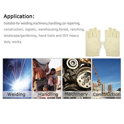 Canvas Gloves Thick Double-layer Protective Gloves Wear-resistant Anti-skid Work Gloves Mechanical