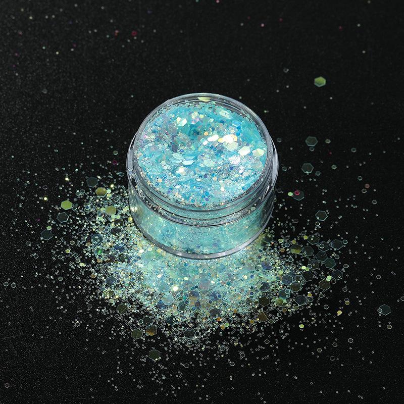 Colorful Mermaid Glitter Eyeshadow Loose Powder - DIY Handmade Laser Sequins