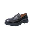 Foreign Trade Men's Leather Shoes Patent Leather Glossy Business Dress Small Leather Shoes Foreign Trade Spring and Autumn Casual Shoes Men's Office 