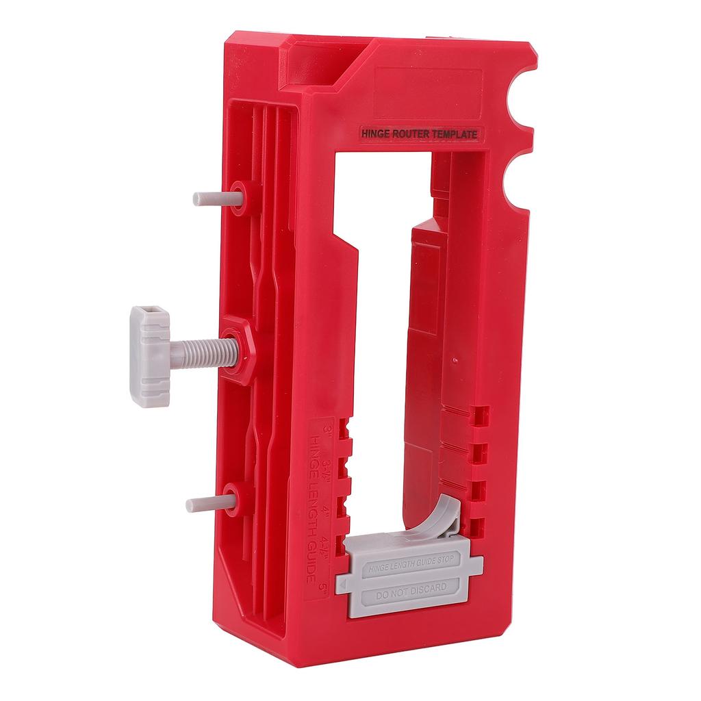 Gabarit de défonceuse pour charnière de porte Plastique Réglable Localisateur de trou de serrure de porte Modèle de mortaiseuse pour Longueur 3in à