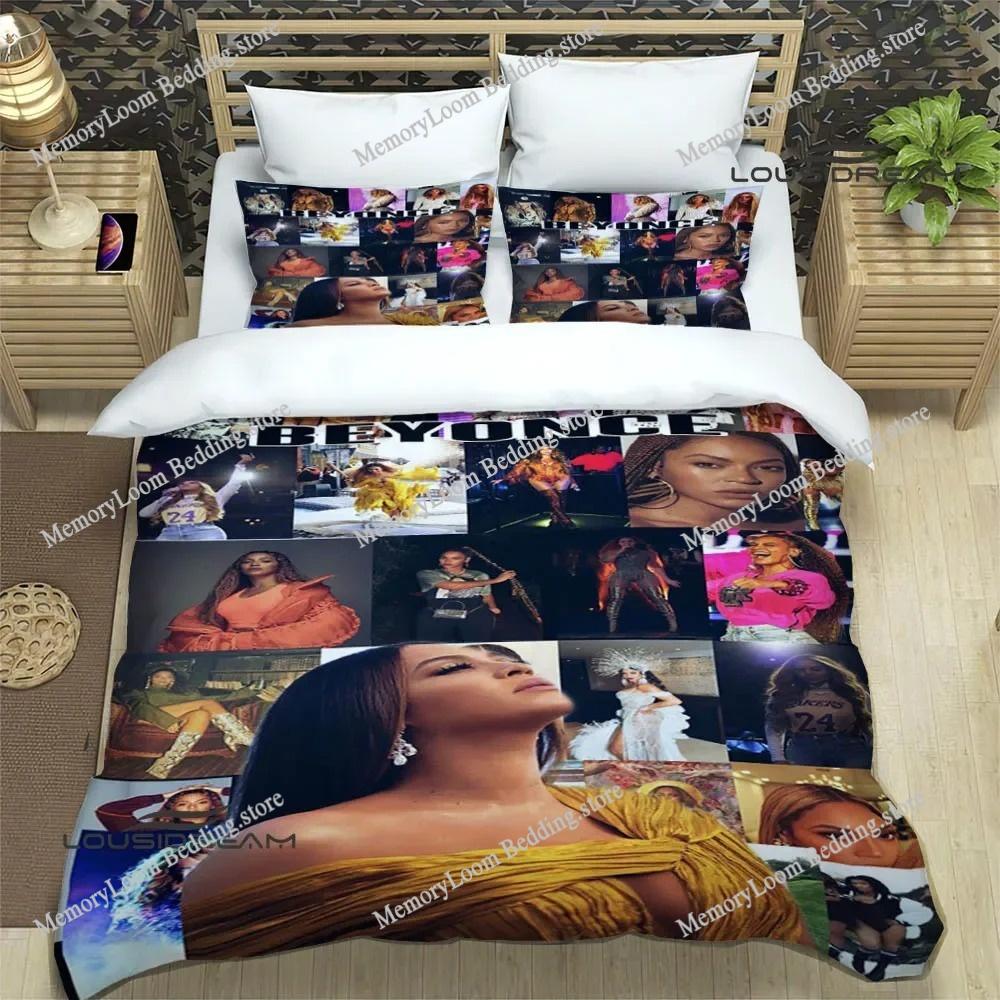 3D Print Beyonce Giselle Knowles Bedding Set Boys Girls Twin Queen King Size Duvet Cover Pillowcase Bed Boys Adult Home Textile