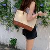 Ielgy Summer Retro Texture Underarm Bag Straw Woven Large Capacity Simple Tote Large Bag