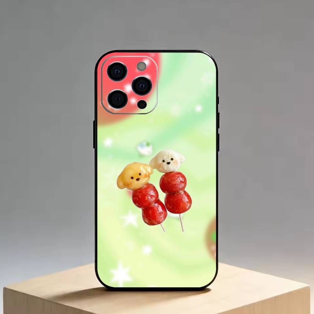 Tomato Cartoon Cute Creative   Phone Case For iPhone 17, 16,15,14,13,12,11 Plus,Pro Max, Others Soft Black Cover