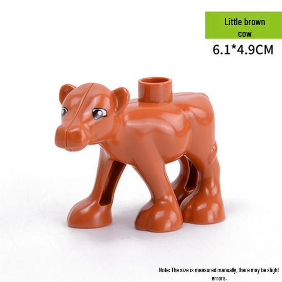 Gegele Lego-Compatible Building Blocks: Large Particles & Small Animal Accessories - Ocean, Zoo, Dinosaur Educational Toys