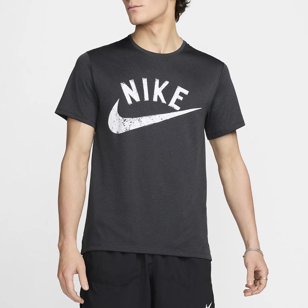 Nike Miler Dri-FIT Soft Lightweight Breathable Crew Neck Short Sleeve T-Shirt Men Tops Coal-Gray FV9900-010
