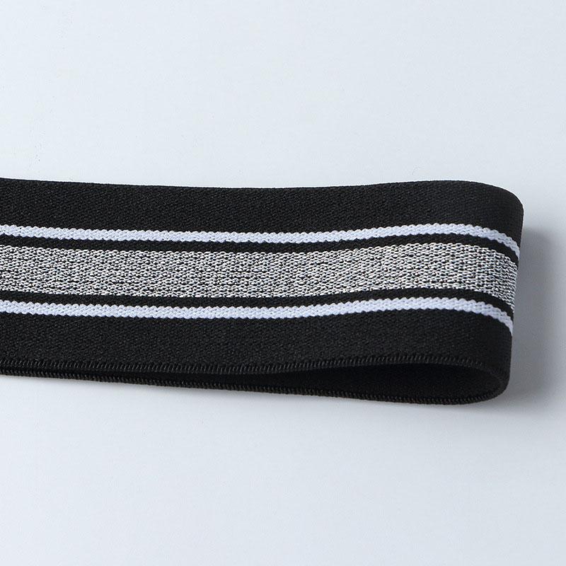 Bande elastiche a righe da 1/3/5 metri Spesse Alta Elasticità Maglia Elastica per Fai da Te Cintura Gonna Accessori da Cucito 40mm