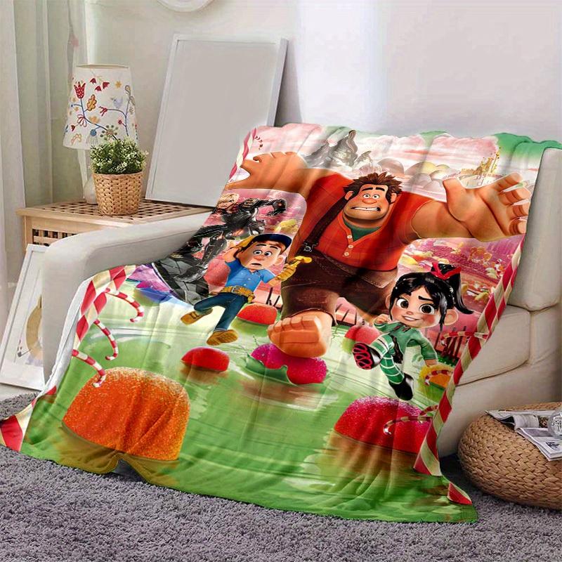 1pc, Ralph Breaks the Internet: Wreck-It Ralph 2 Home Decor Blanket, Couch Throw, Outdoor Blanket, Gift for Friends, Flannel Blanket 80x120cm