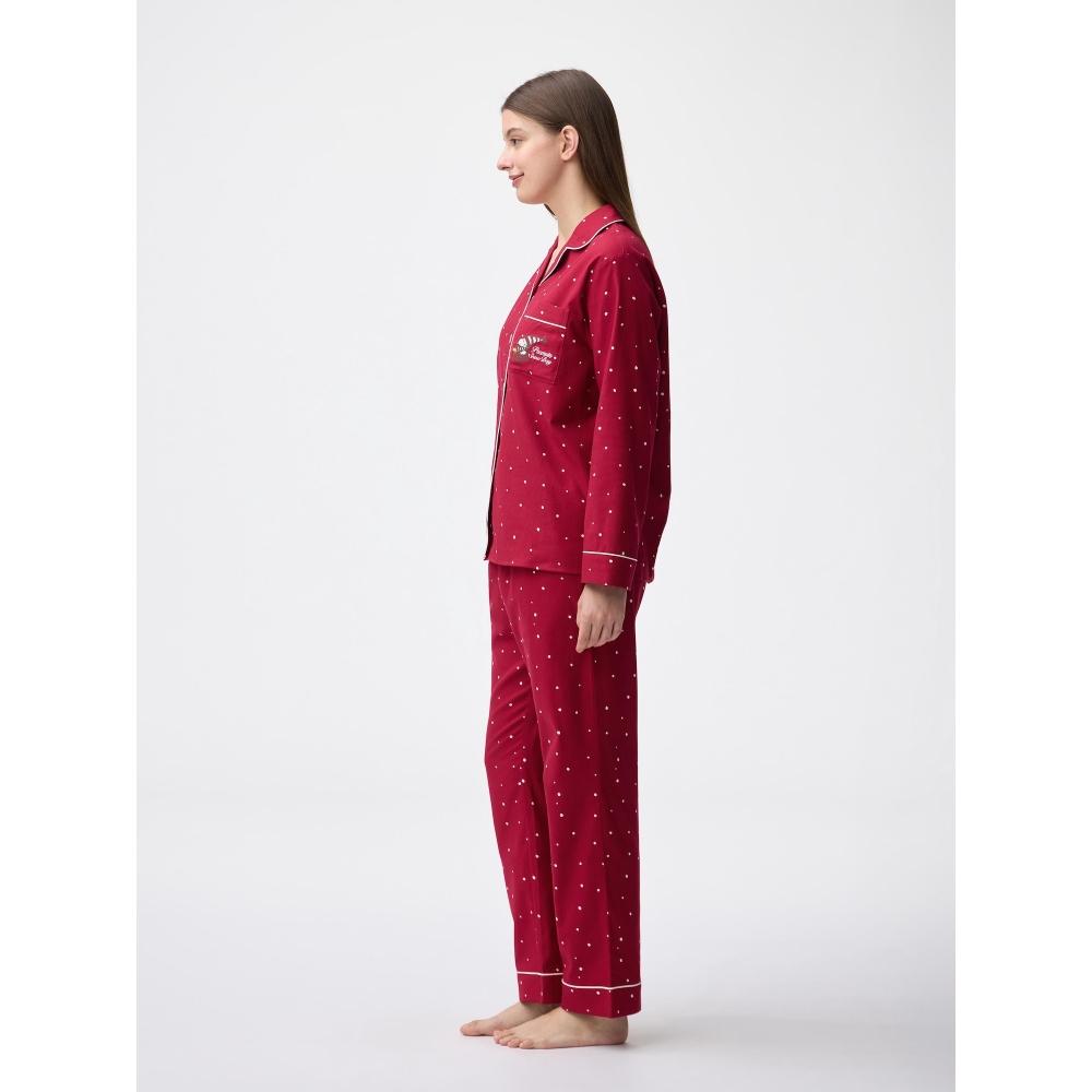 Gu By Uniqlo Flannel Pajamas Long Sleeves Long Pants Peanuts